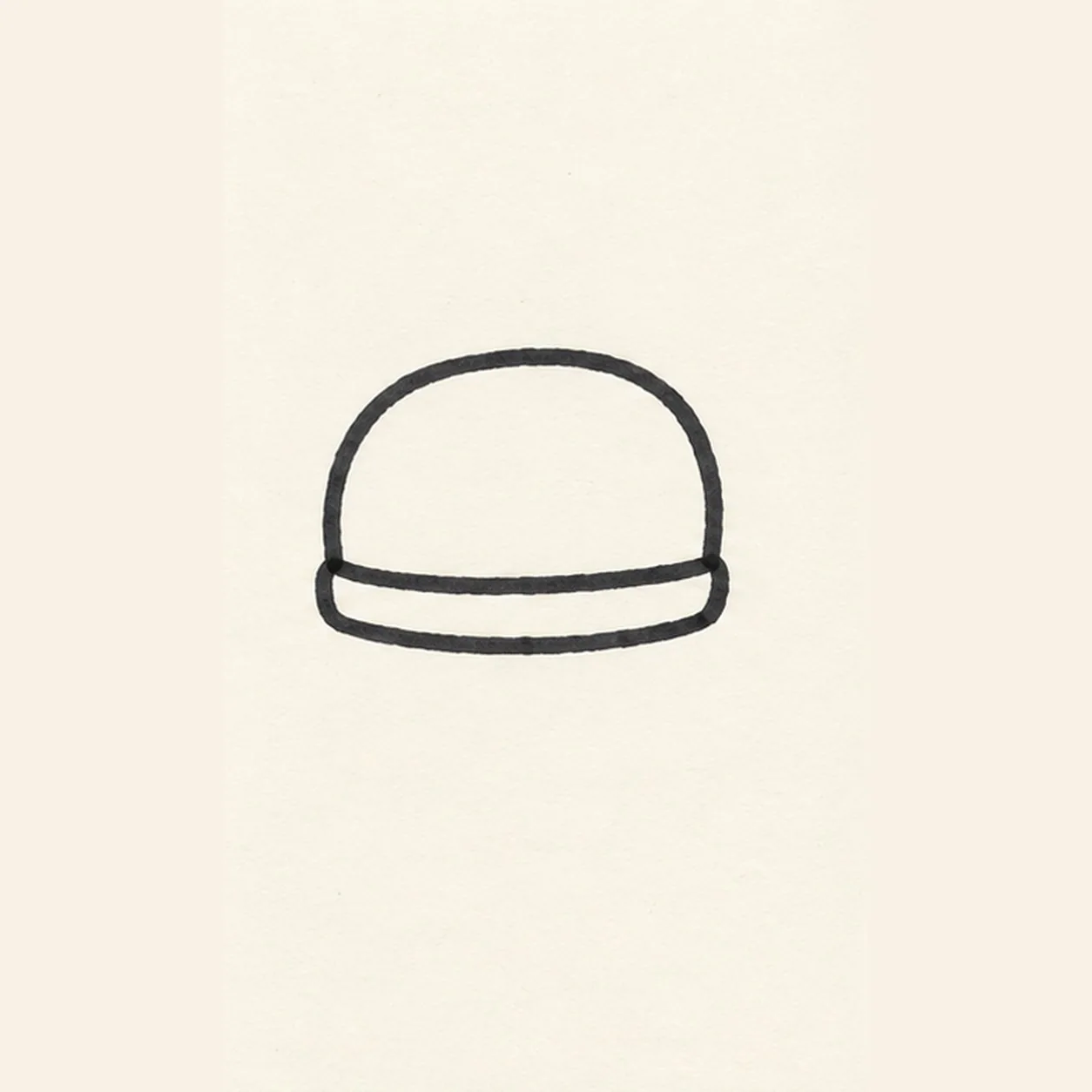 Shape the bell stage for how to draw a bicycle bell