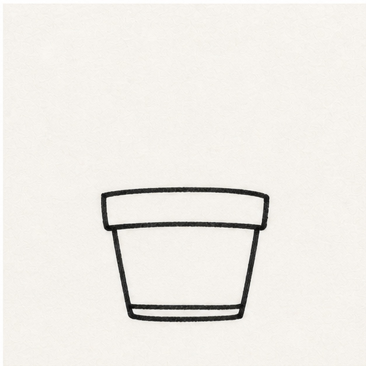 Block the pot stage for how to draw a cactus sticker