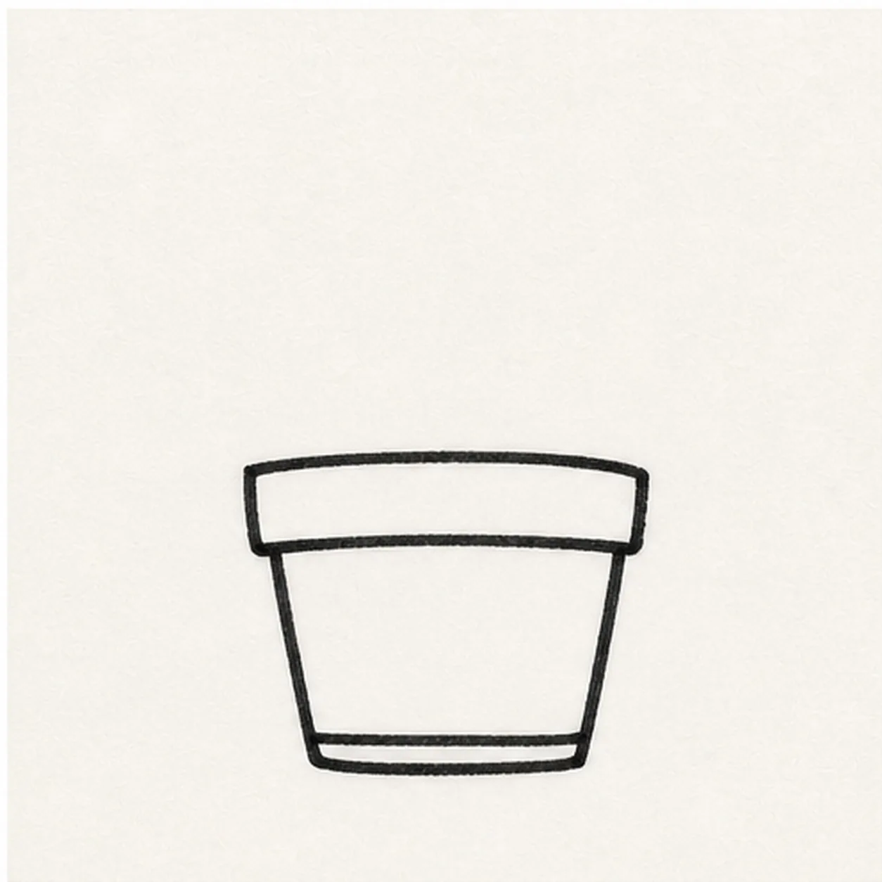 Block the pot stage for how to draw a cactus sticker