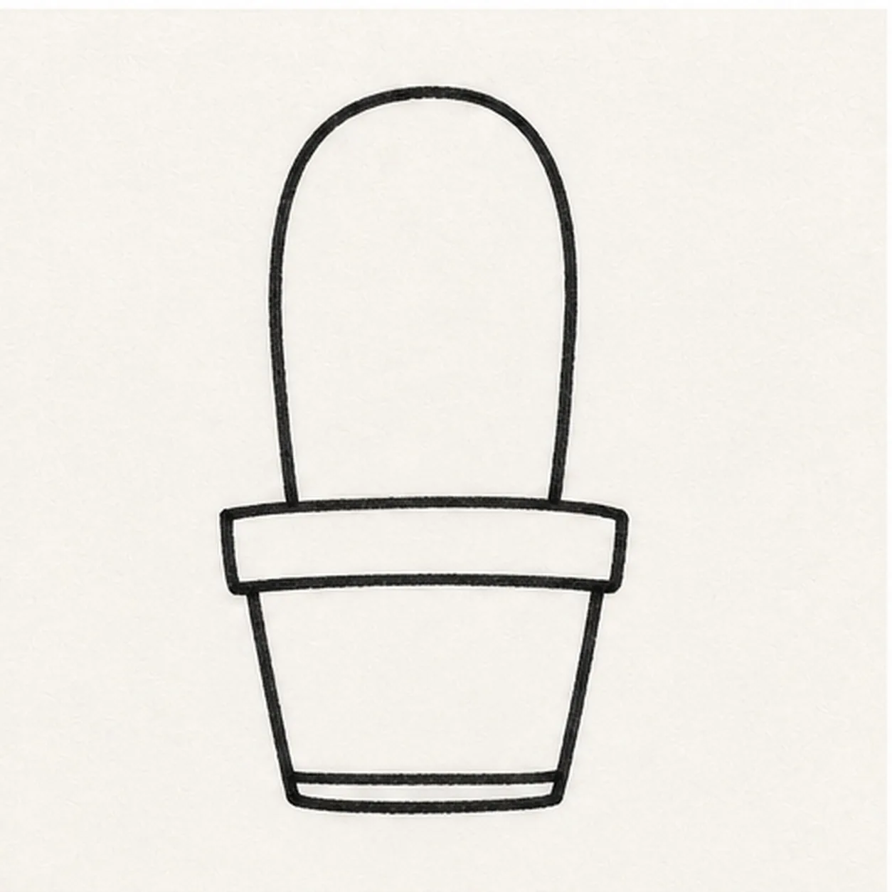 Grow the main stem stage for how to draw a cactus sticker