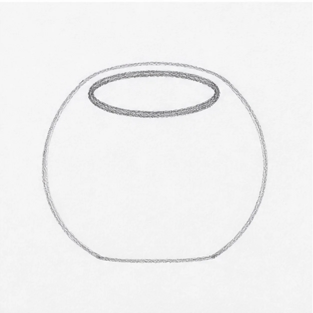 Cut the top opening stage for how to draw a cartoon coconut drink