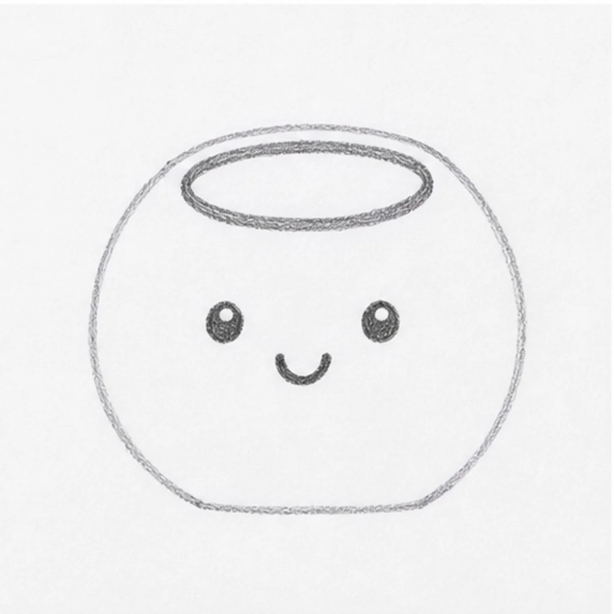 Add the face stage for how to draw a cartoon coconut drink