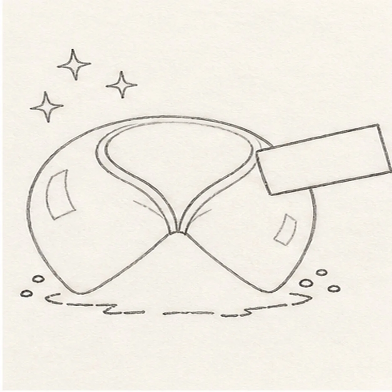 Reserve shine crumbs and shadow stage for how to draw a fortune cookie