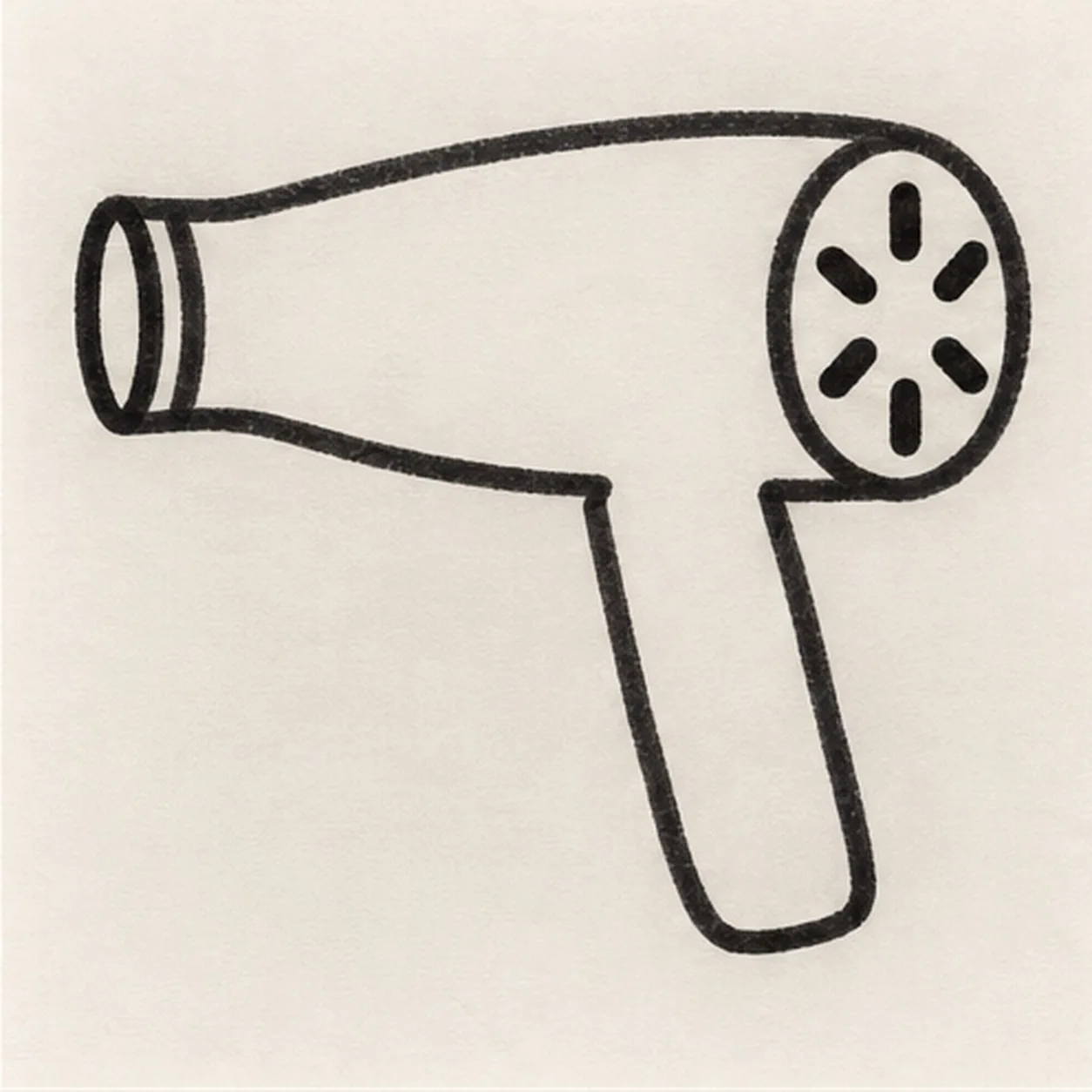 Cut the vents and nozzle ring stage for how to draw a cartoon hair dryer