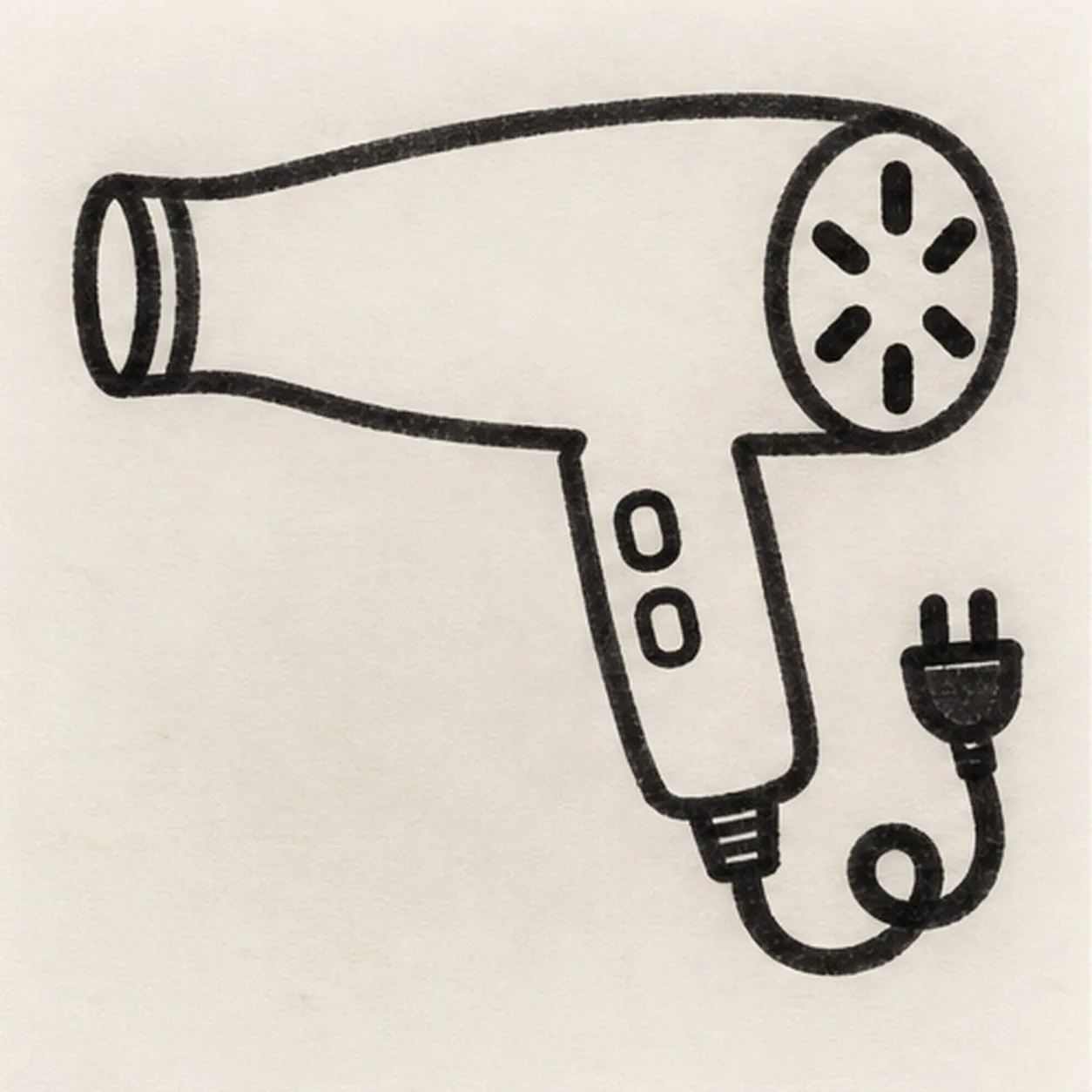 Wire the controls and cord stage for how to draw a cartoon hair dryer