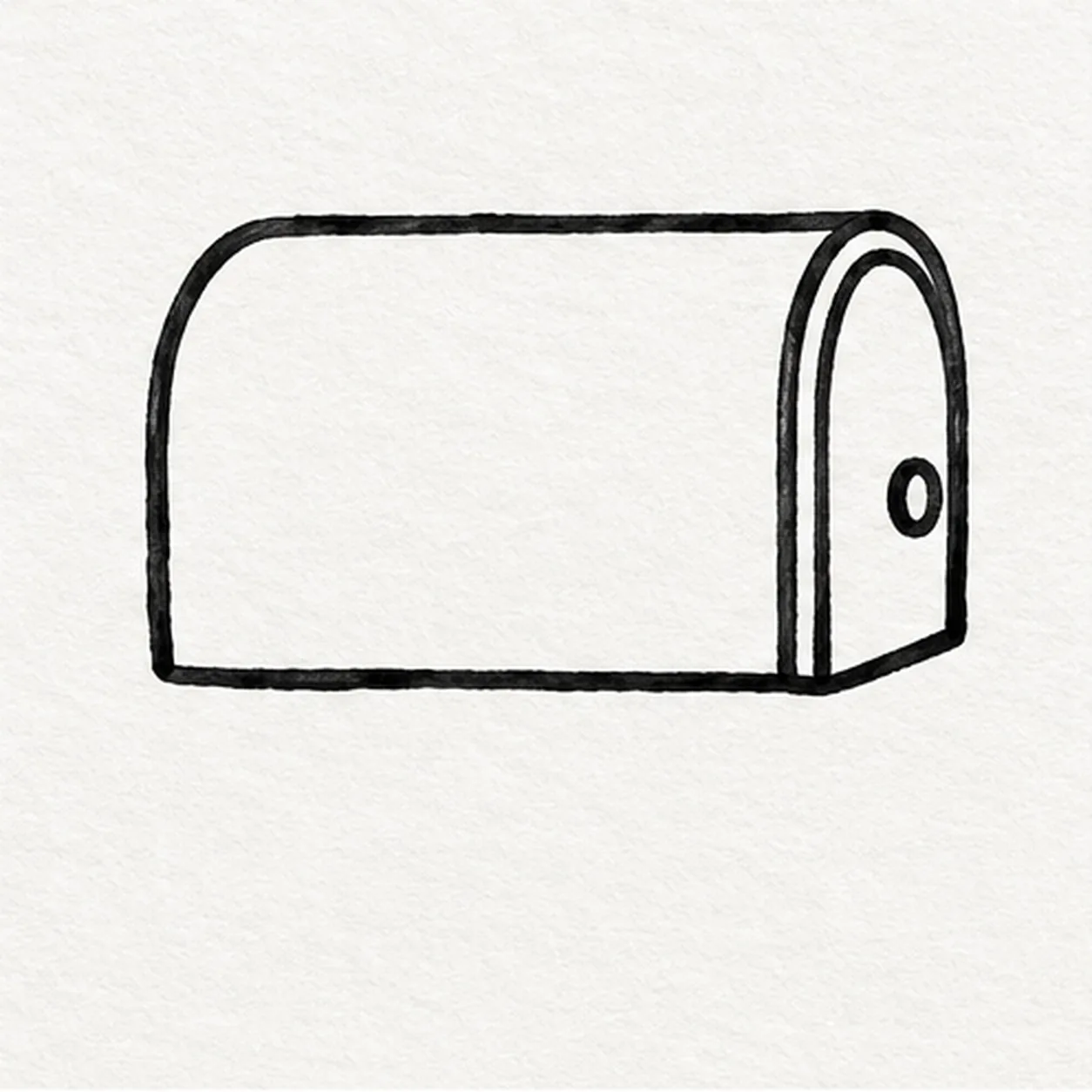 Draw the mailbox and door stage for how to draw a mailbox