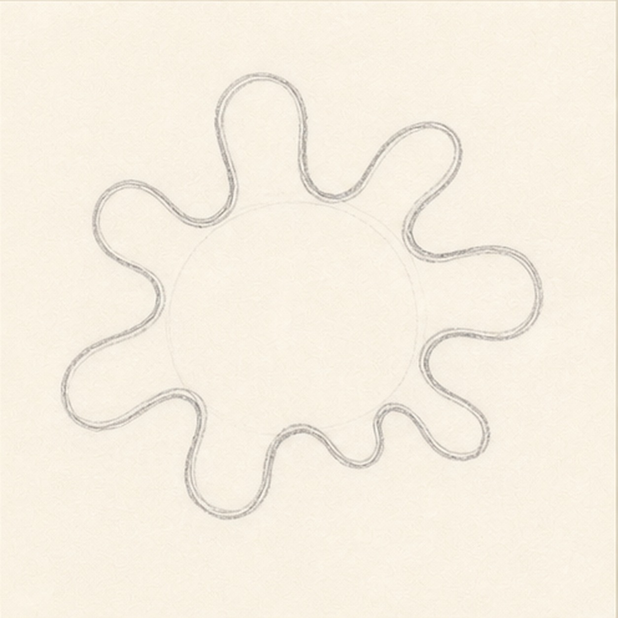 Pull out splat arms stage for how to draw a paint splat doodle