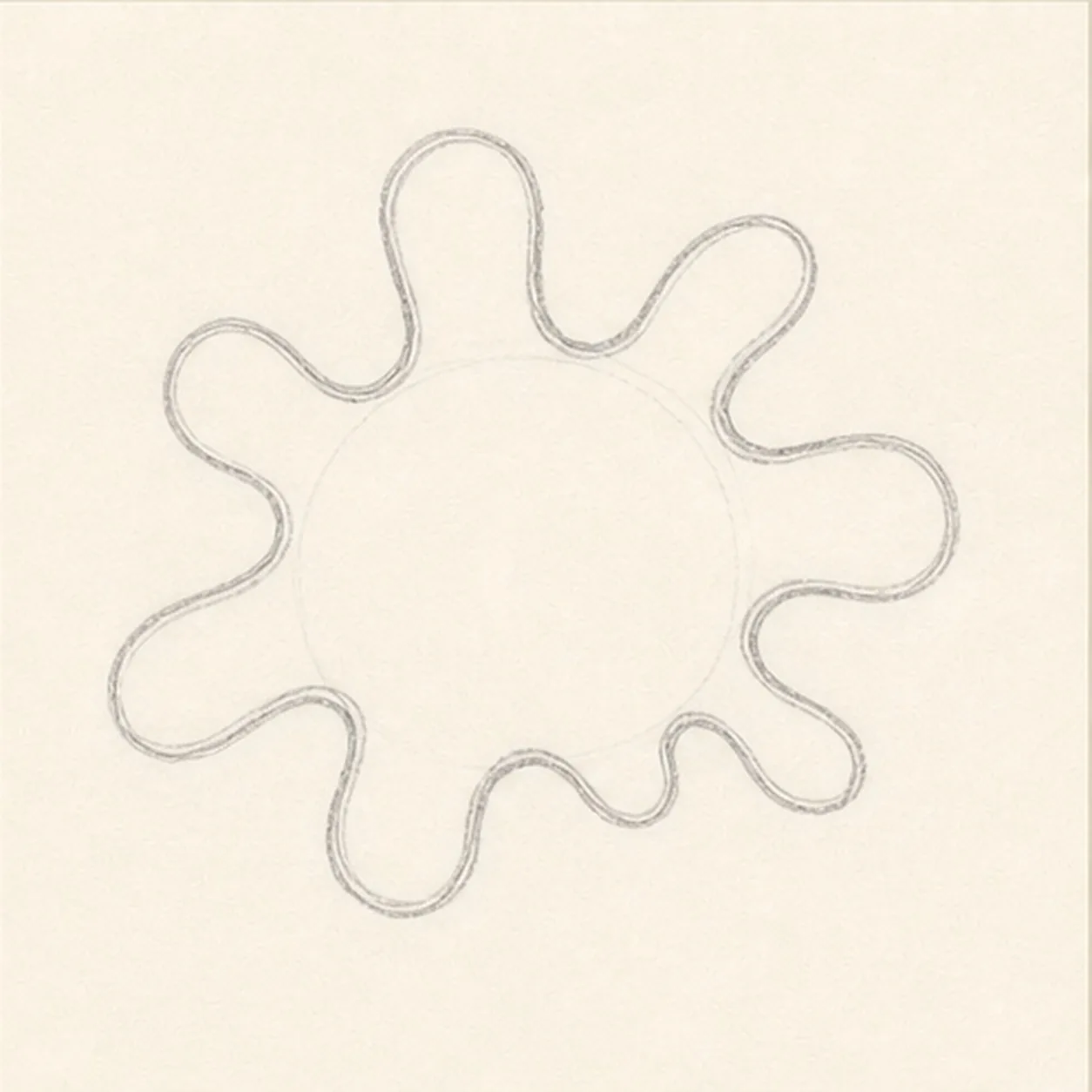 Pull out splat arms stage for how to draw a paint splat doodle