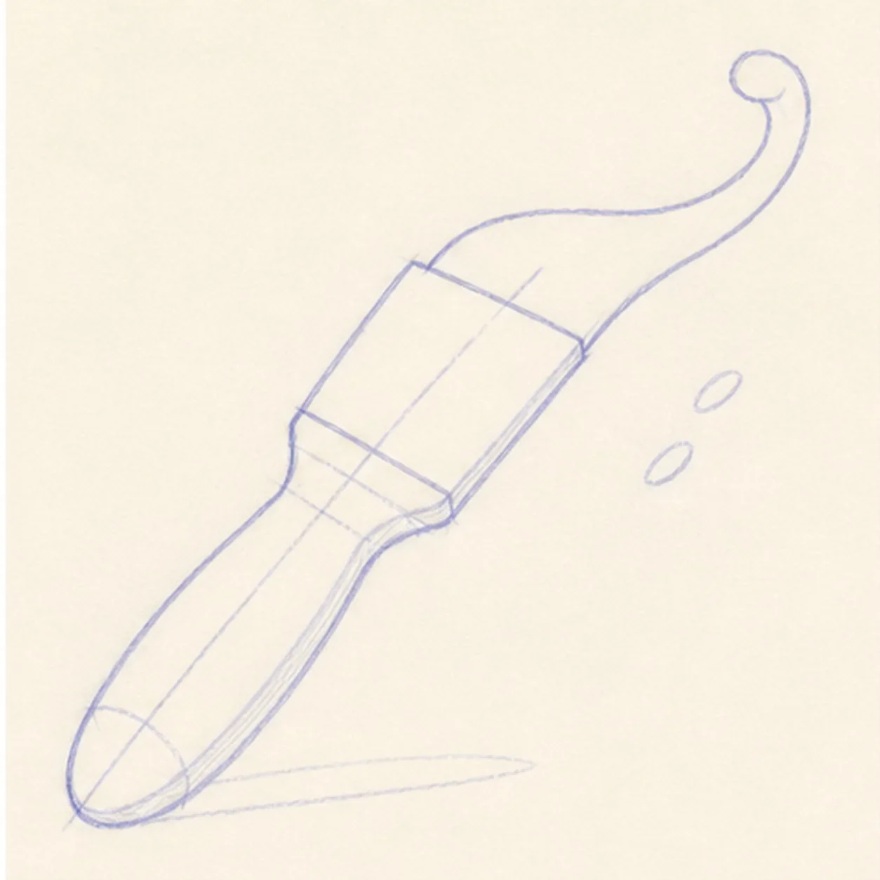 Wrap the brush stage for how to draw a rainbow paintbrush