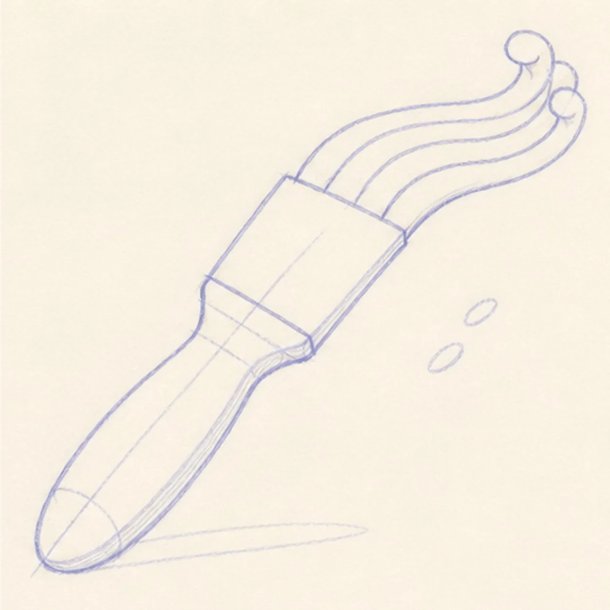 Sweep three paint bands stage for how to draw a rainbow paintbrush