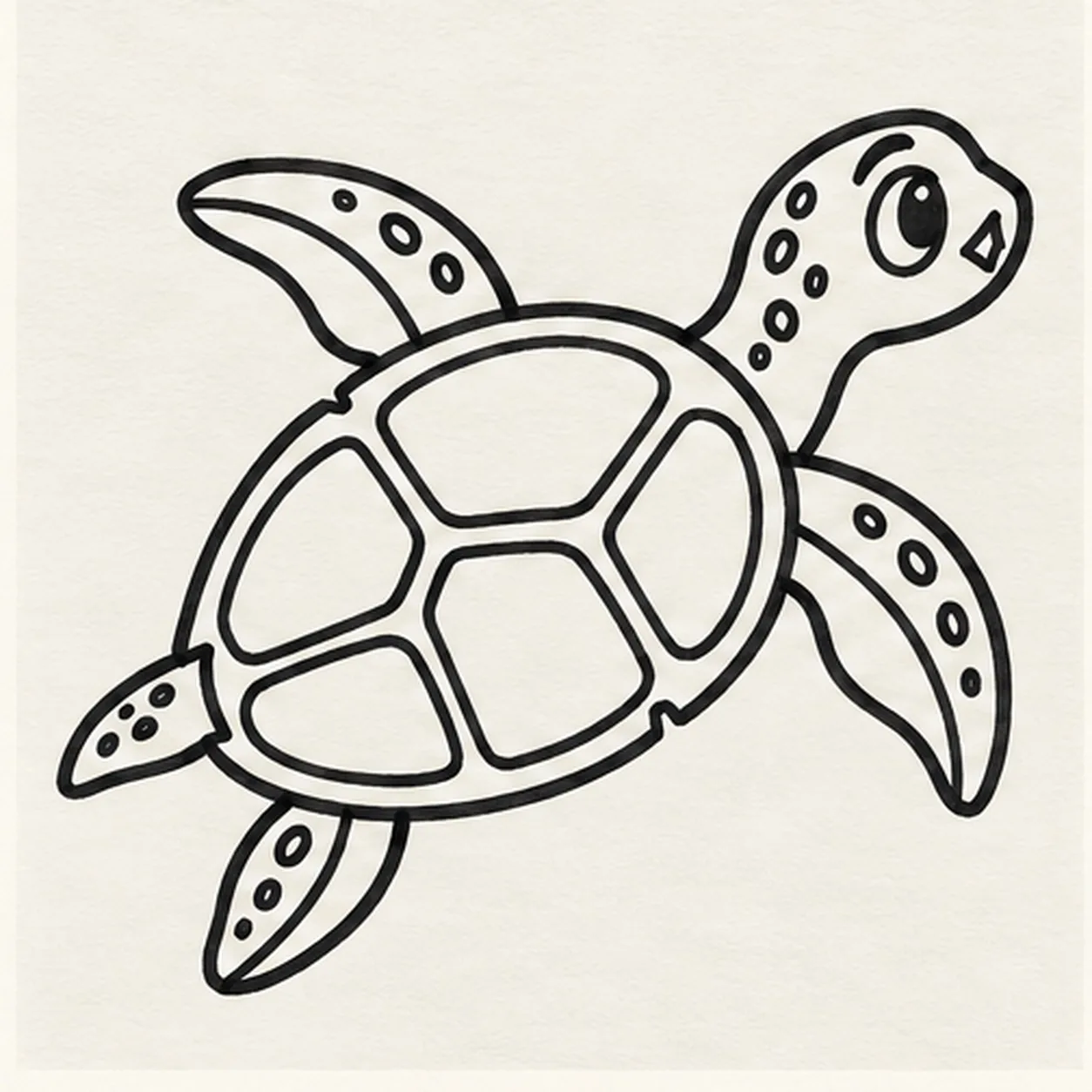 Build the turtle texture stage for how to draw a cartoon sea turtle swimming