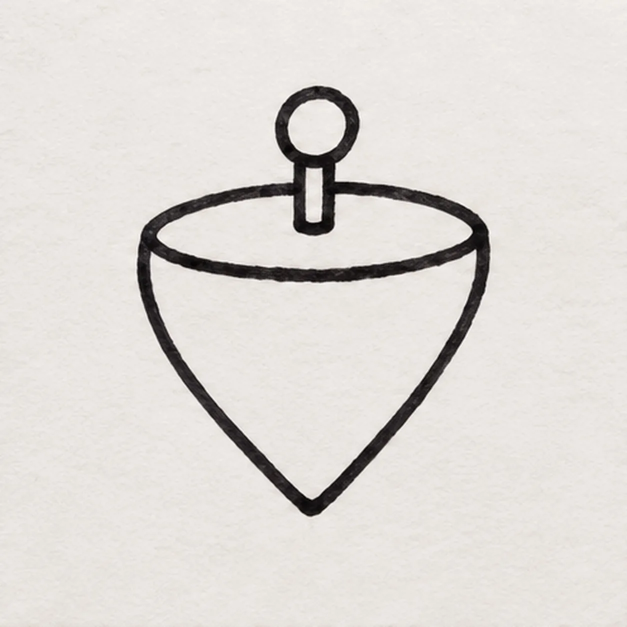 Cap the center shaft stage for how to draw a colorful cartoon spinning top