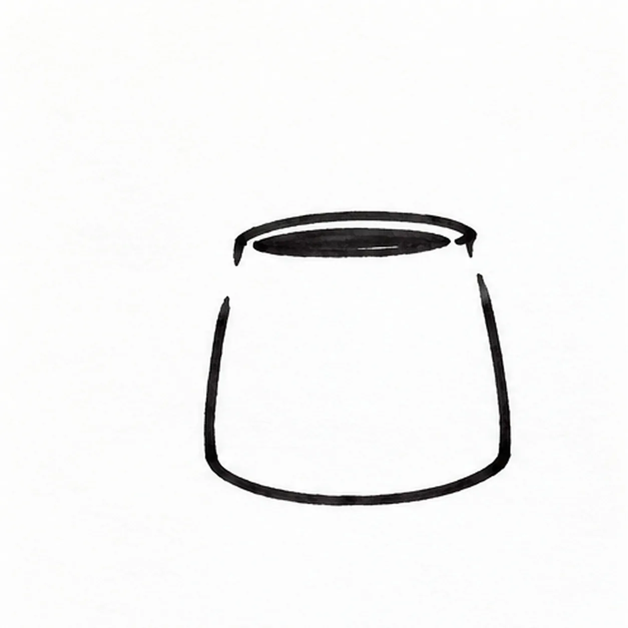 Shape the little can stage for how to draw a watering can