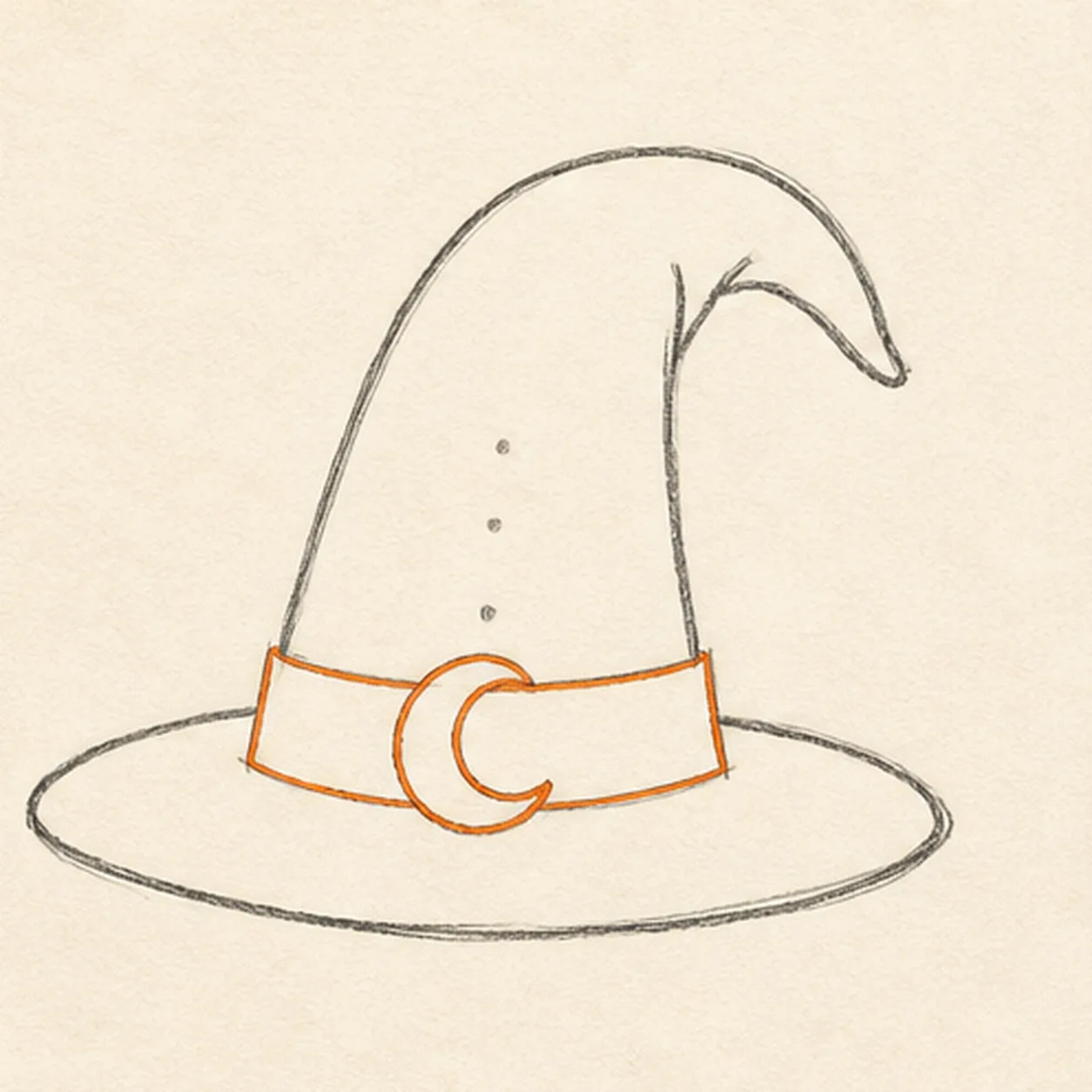 Add the magic band stage for how to draw a wizard hat