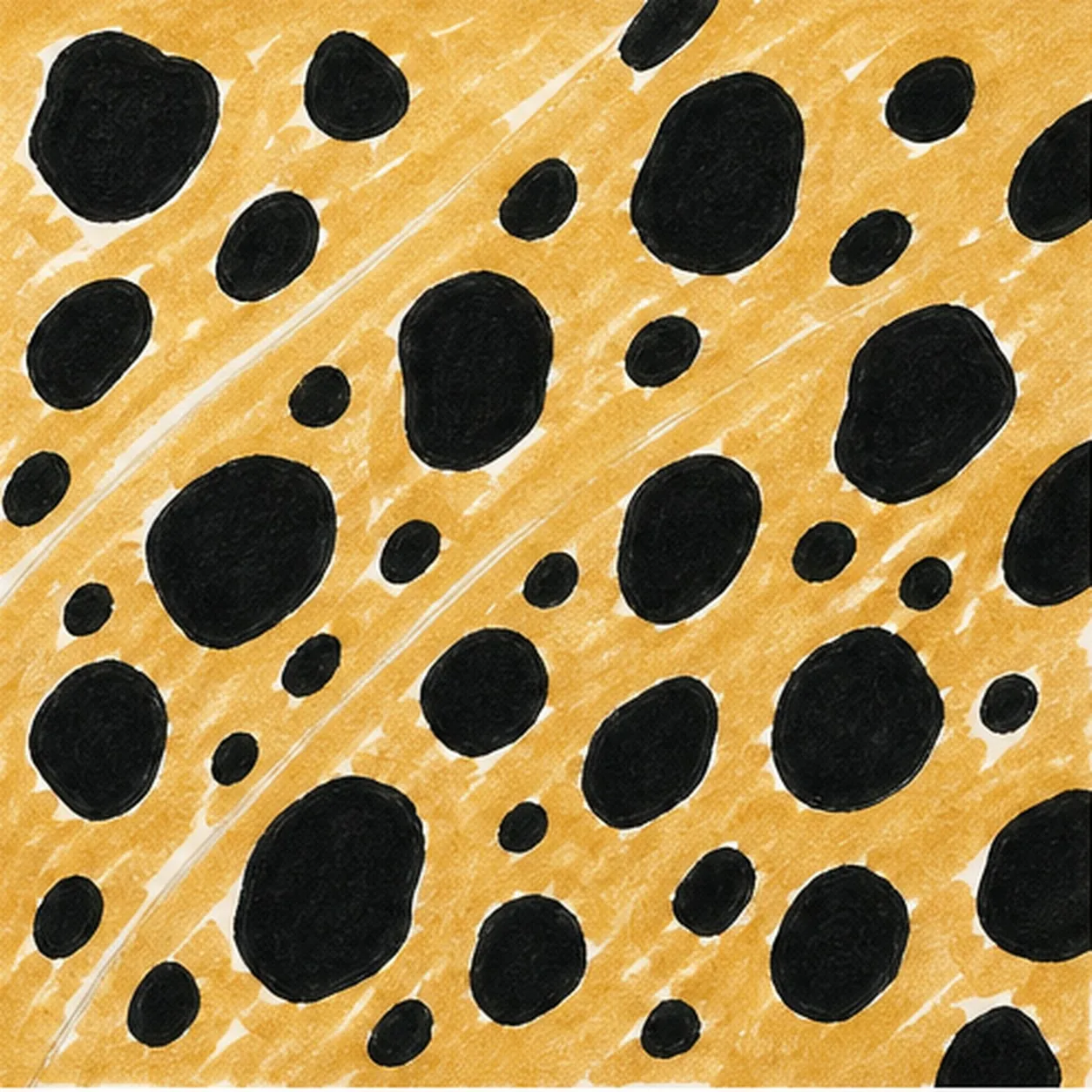 Sweep in the cheetah color stage for how to draw a cheetah-print pattern