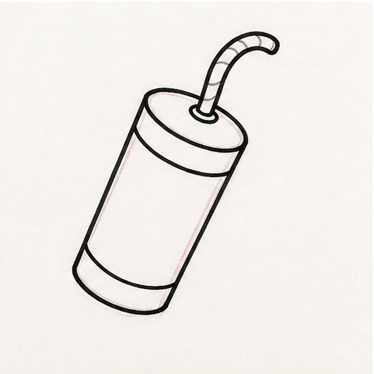 Bend the fuse stage for how to draw a firecracker doodle