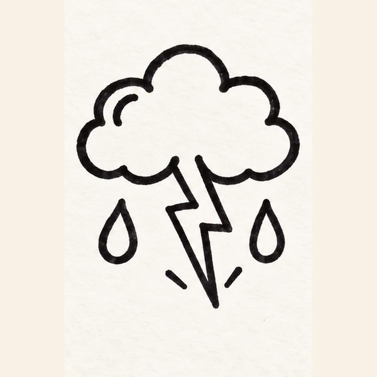 Add a curl and sparks stage for how to draw a comic lightning cloud