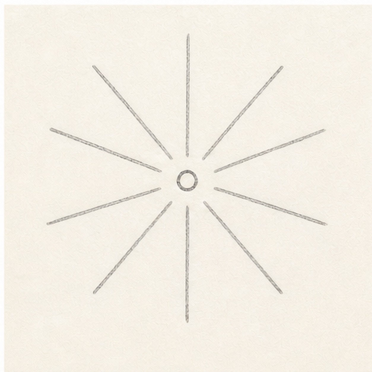 Draw the burst guides stage for how to draw a firework burst