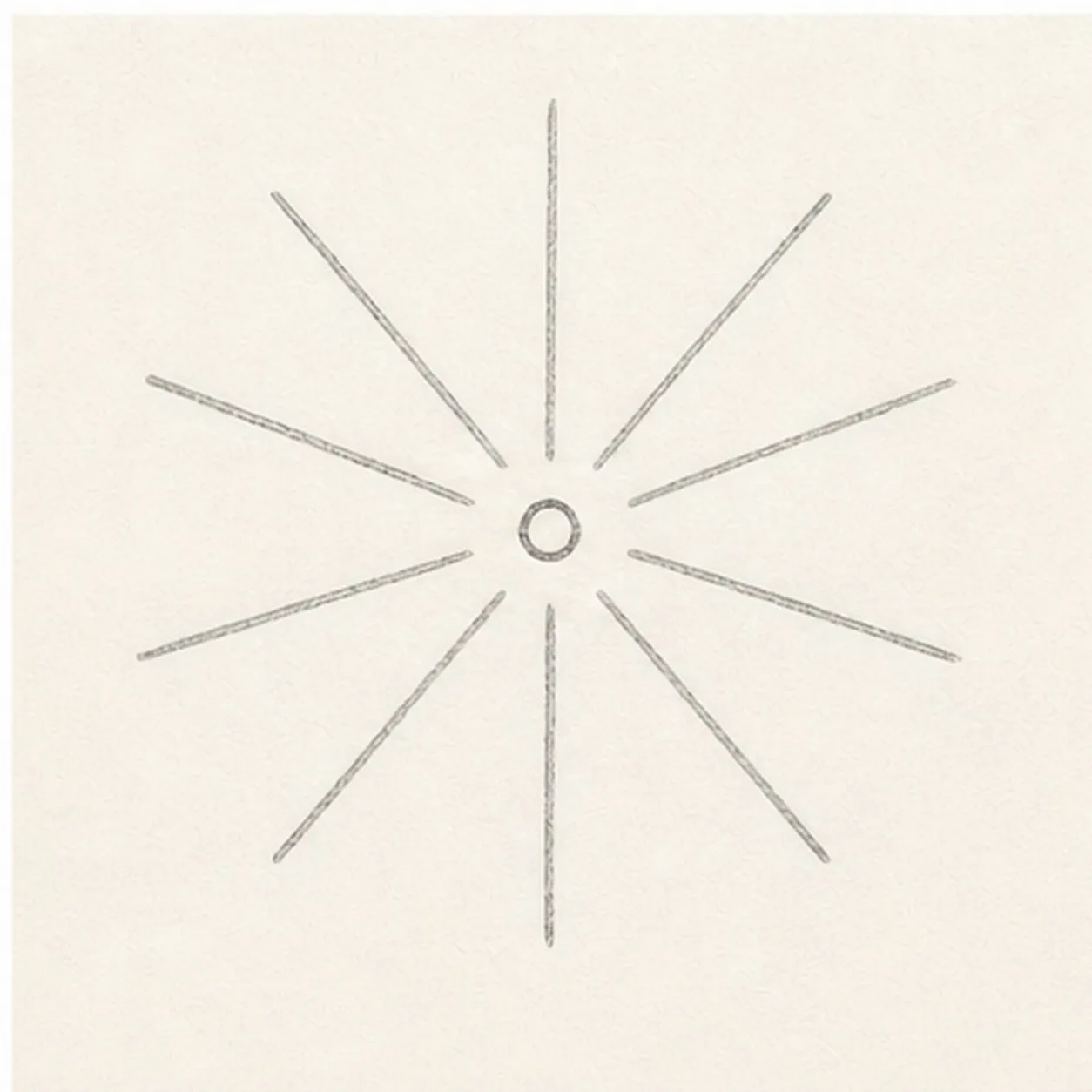 Draw the burst guides stage for how to draw a firework burst