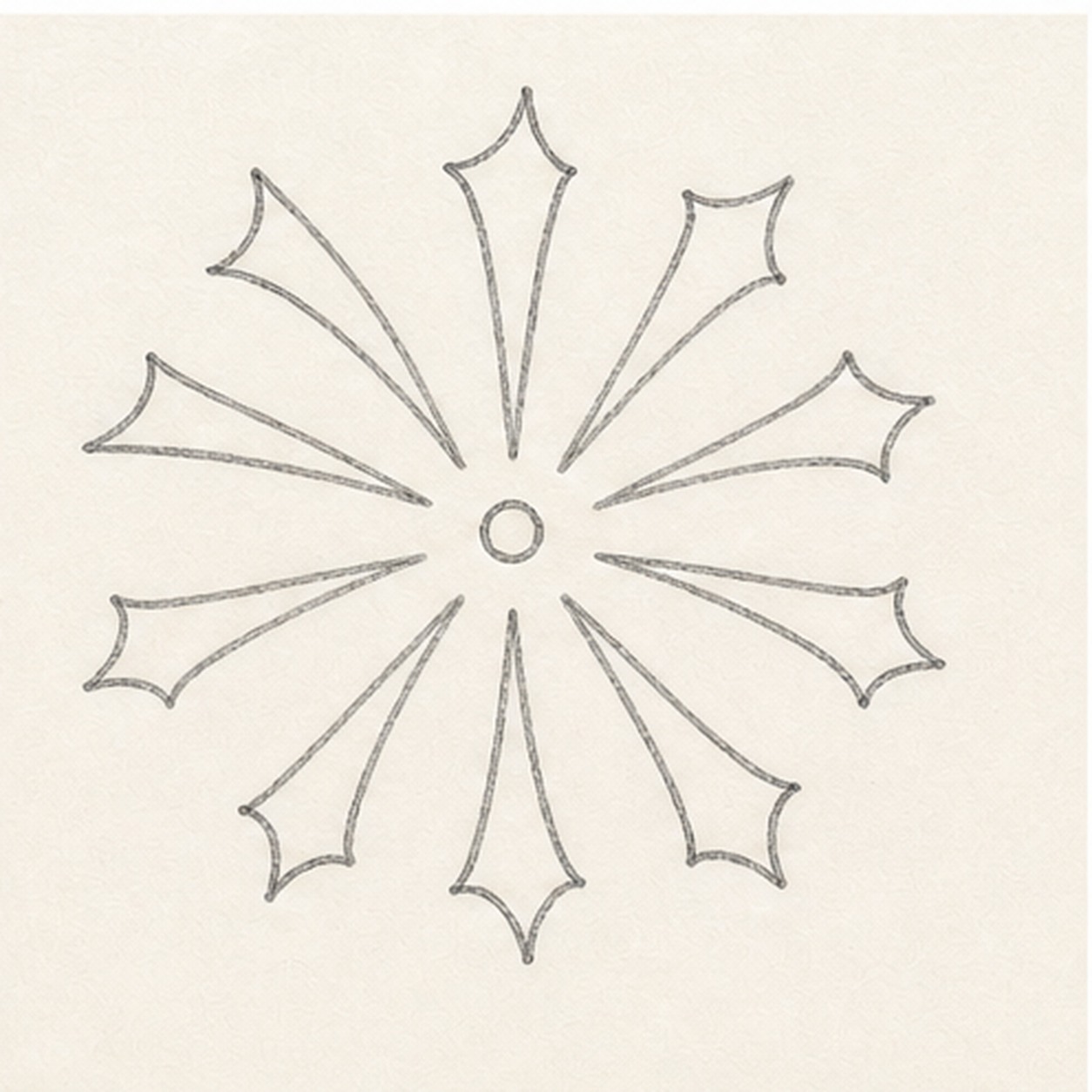 Shape the star tips stage for how to draw a firework burst