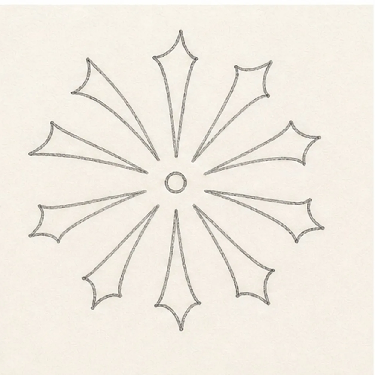 Shape the star tips stage for how to draw a firework burst