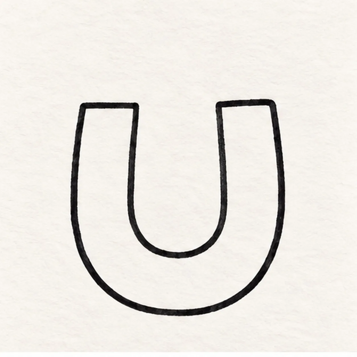 Draw the horseshoe band stage for how to draw a horseshoe magnet