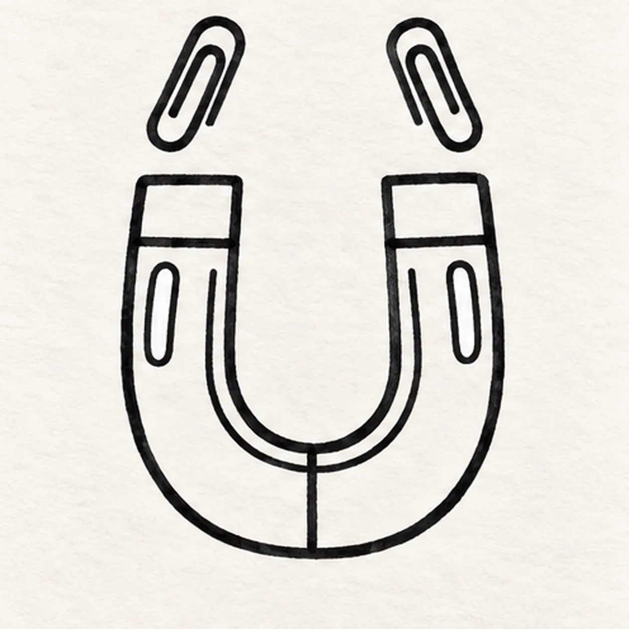 Reserve the highlights stage for how to draw a horseshoe magnet