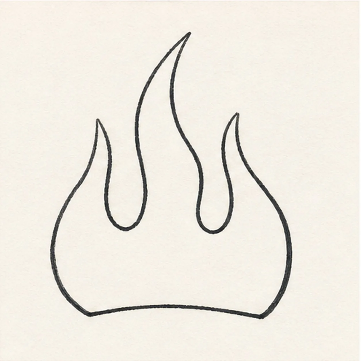 Connect the outside shape stage for how to draw hot rod marker flames
