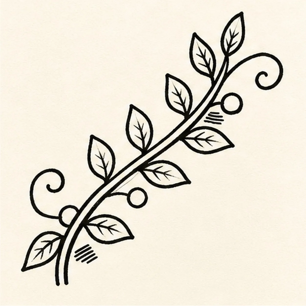 Ink the botanical rhythm stage for how to draw a leafy vine flourish