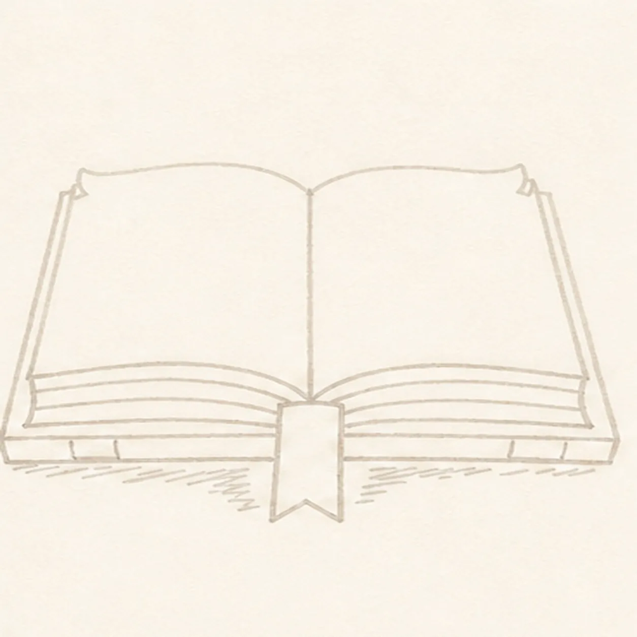 Build the layered book stage for how to draw an open book