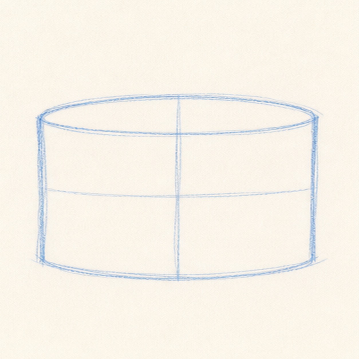 Block the drum body stage for how to draw a parade drum