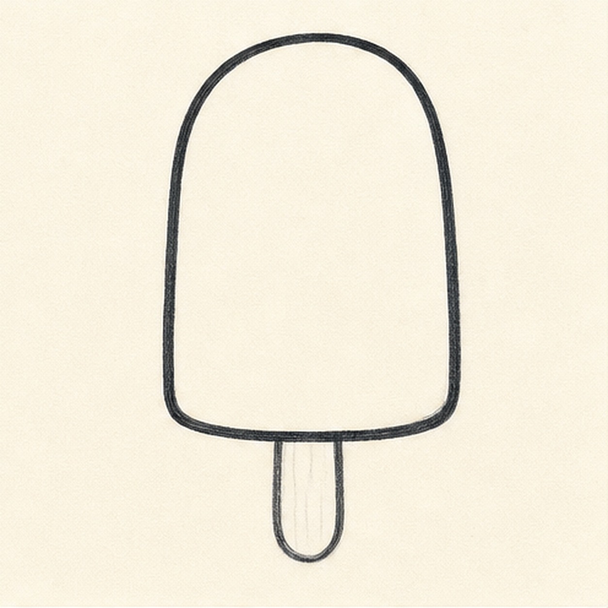 Add stick and outline stage for how to draw a popsicle badge