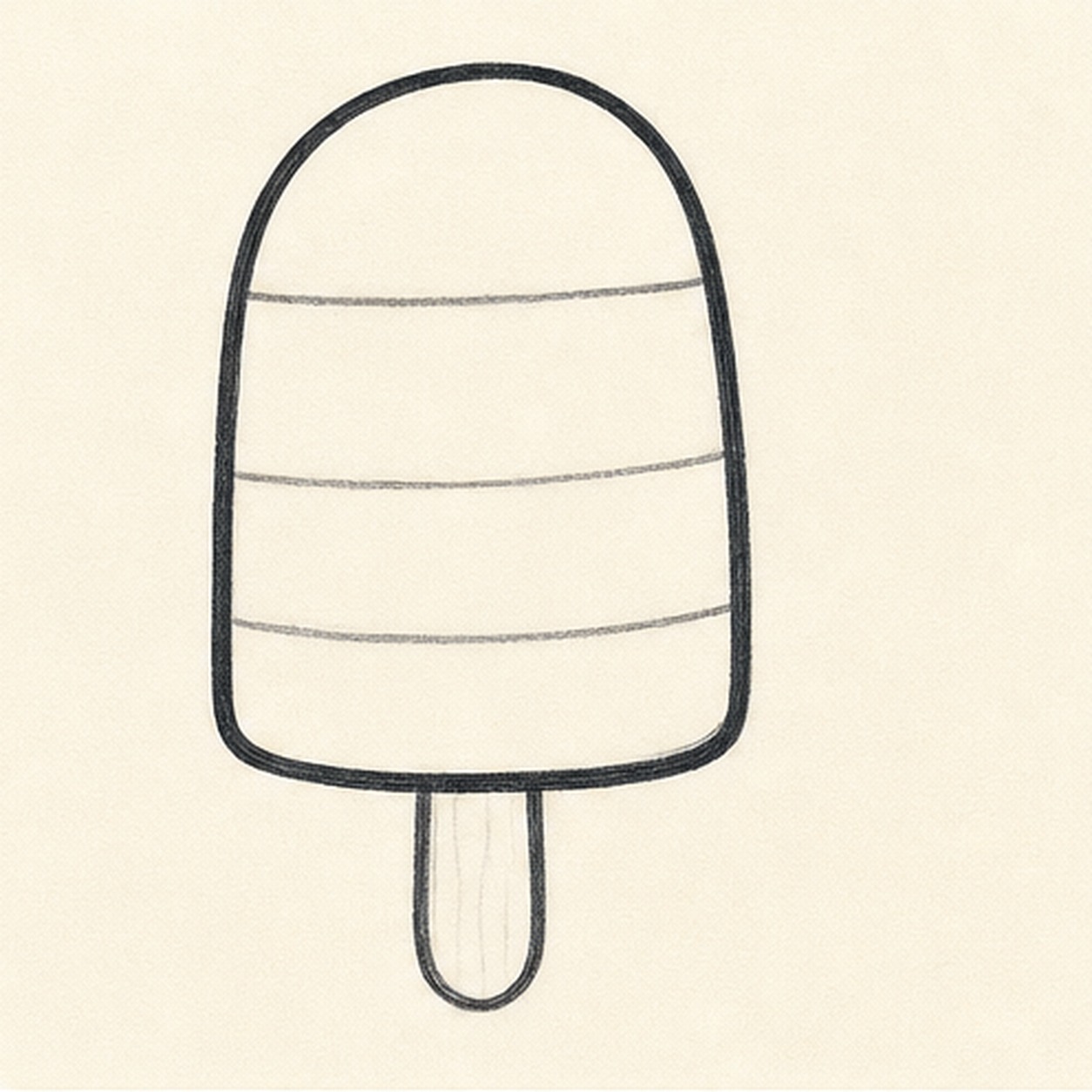 Split the bands stage for how to draw a popsicle badge