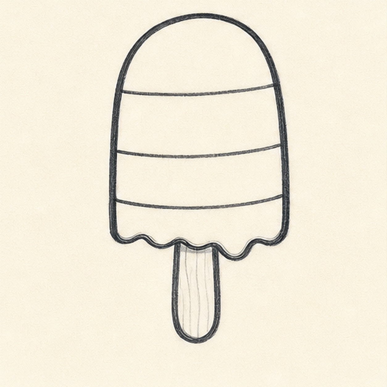 Wave the melt edge stage for how to draw a popsicle badge