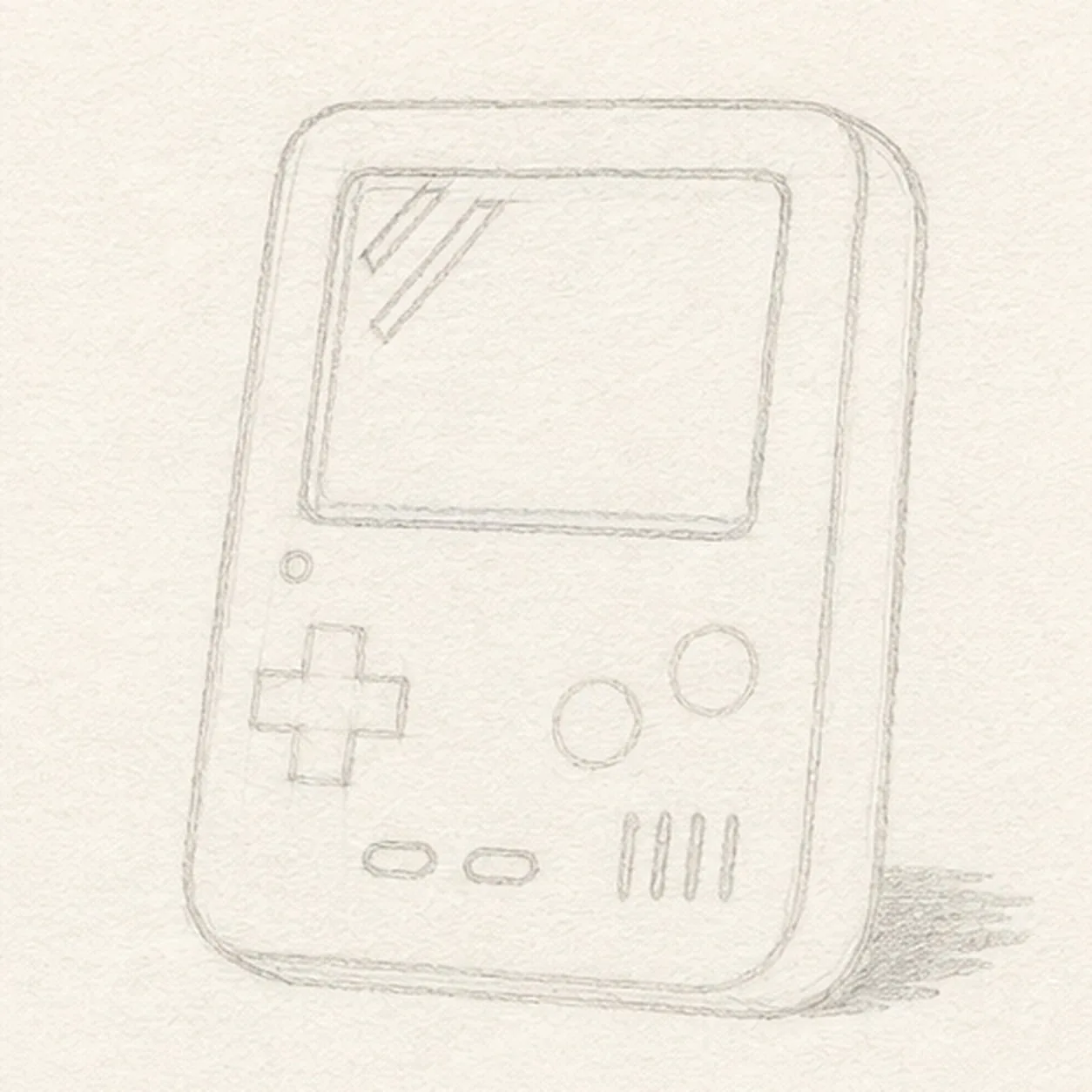 Map the console controls stage for how to draw a handheld game console