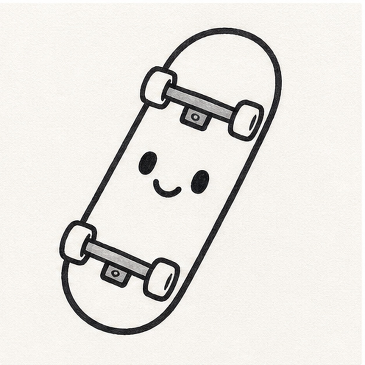 Give it a face stage for how to draw a skateboard sticker