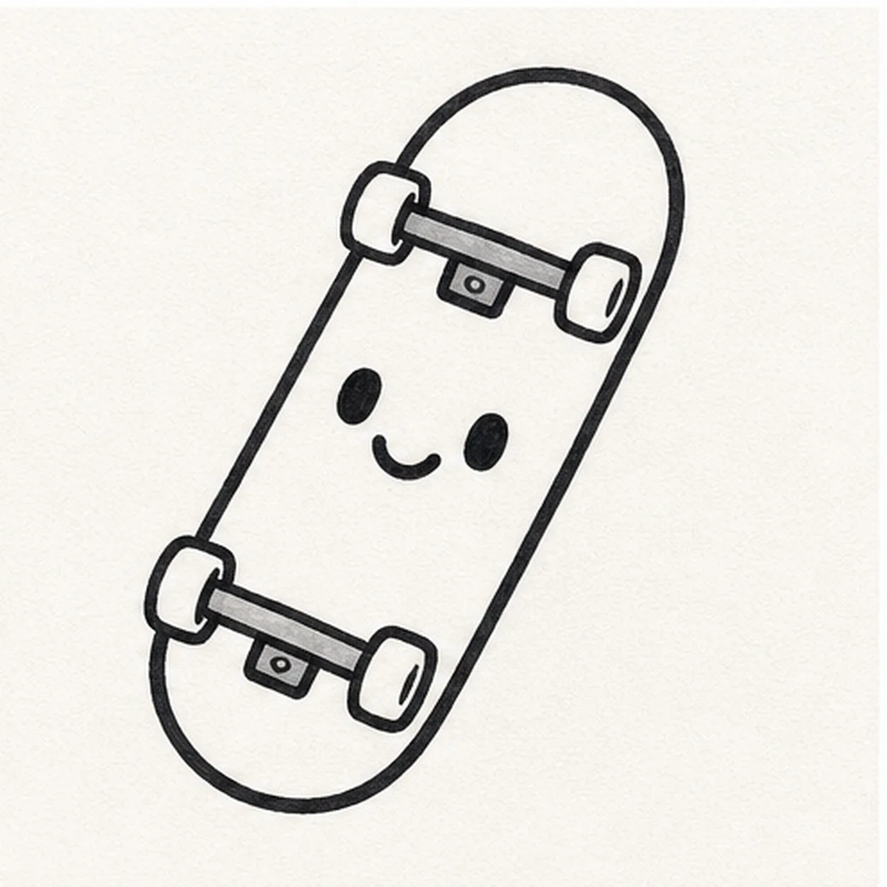 Give it a face stage for how to draw a skateboard sticker