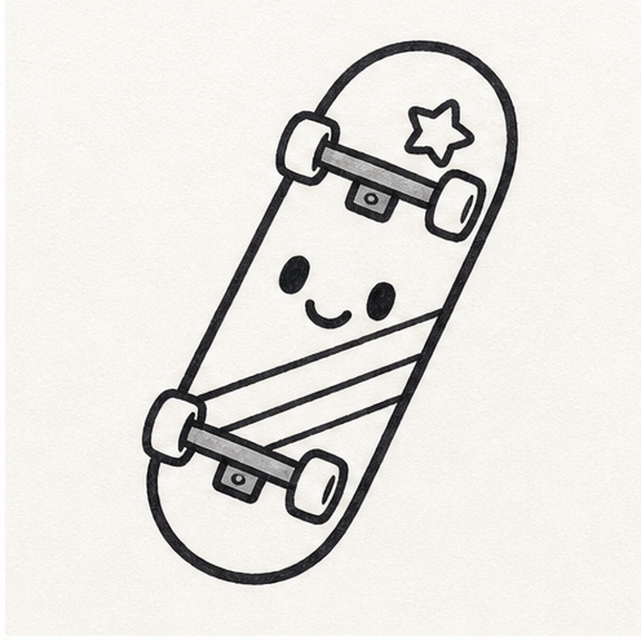 Place the stickers stage for how to draw a skateboard sticker