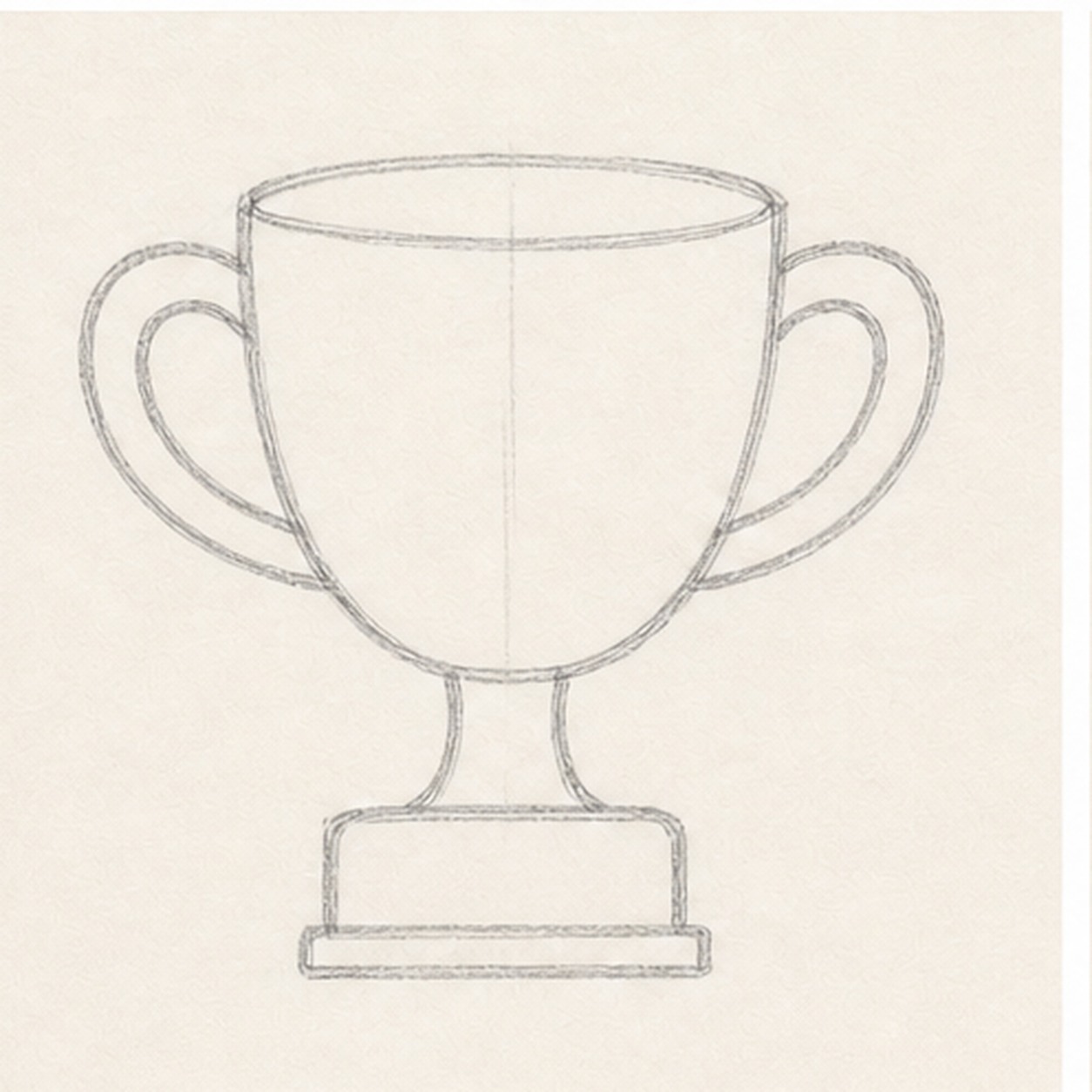 Add the handles stage for how to draw a trophy cup