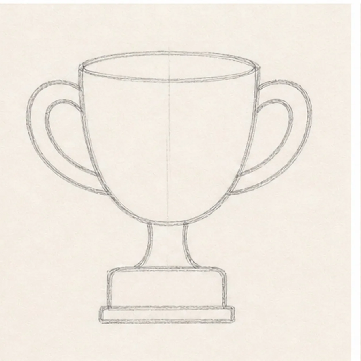 Add the handles stage for how to draw a trophy cup