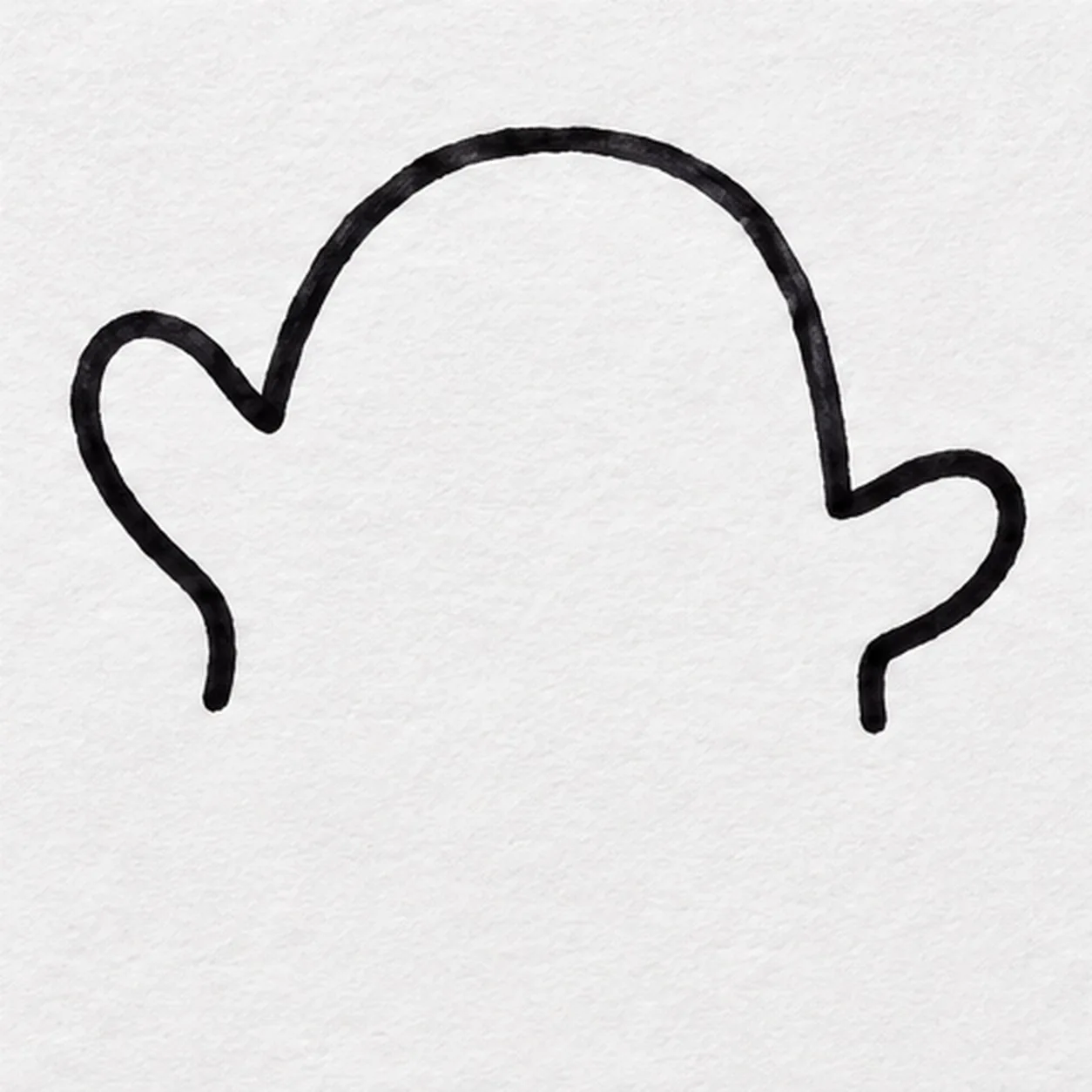 Attach the waving arms stage for how to draw a waving ghost